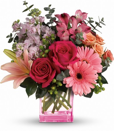 Teleflora's Painterly Pink Bouquet